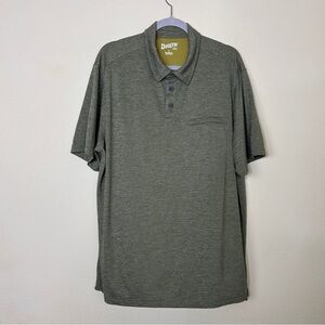 Duluth Trading Nylon Short Sleeve Button Up Polo Mens Size L Relaxed Fit
